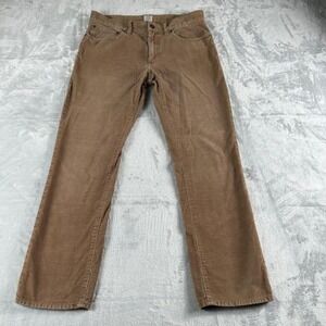 J Crew Corduroy Pants Men's Tag 32x30 (Actual 32x29) Brown 484 Slim Preppy